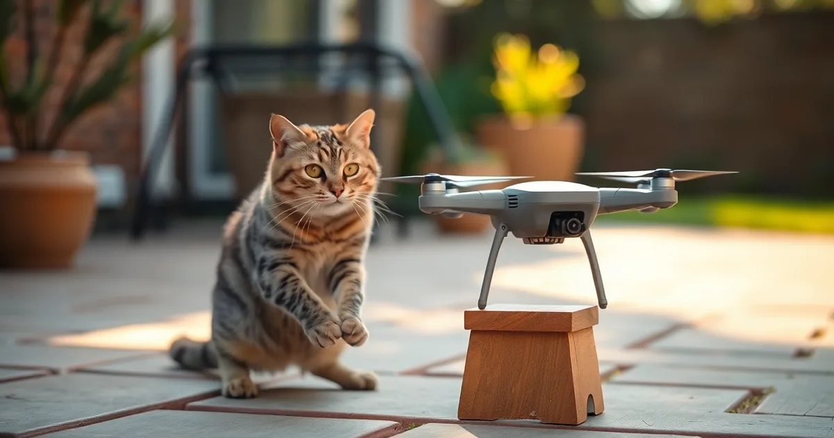 Why Your Cat Knocks Down Your Drone at Takeoff