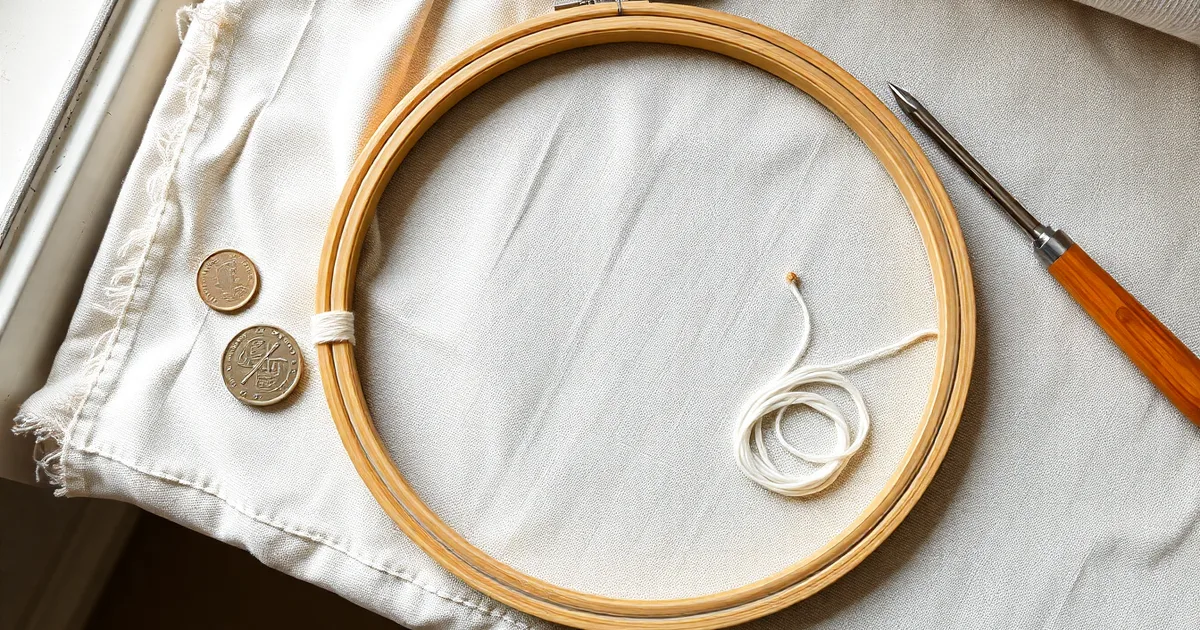 How to Keep an Embroidery Hoop Taut: The Inner Ring Fix
