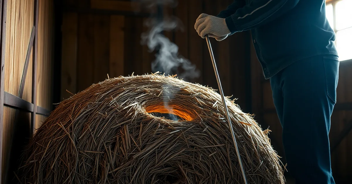 Why a Rain-Soaked Hay Bale Can Spontaneously Combust at 130°C